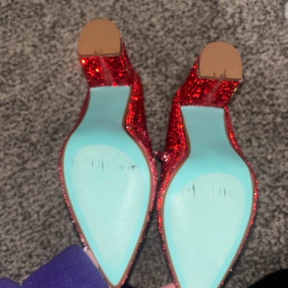 Red Rhinestone Ankle Boots - Picture 3 of 3